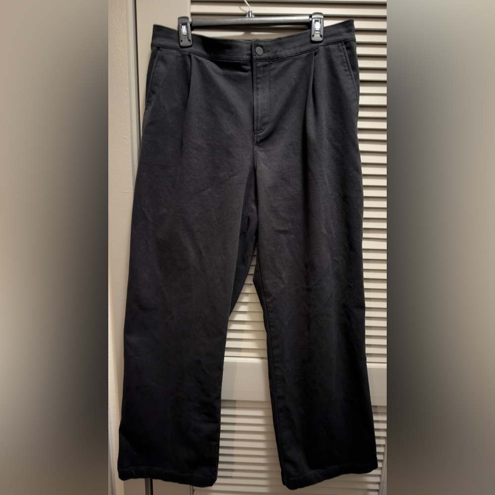 Alo Yoga Road Trip Pant, Black, Wide-Leg Pants Size L - Picture 3 of 5